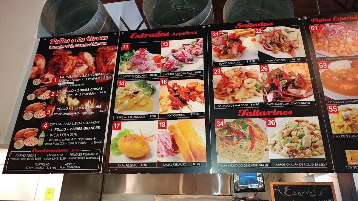 Menu Listo El Pollo Peruvian Food-2