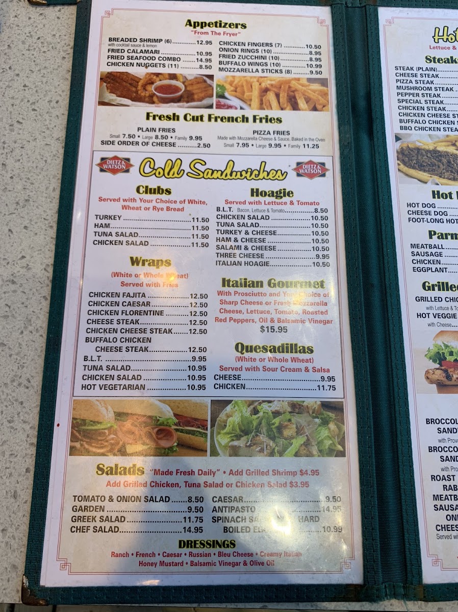 Menu Litterer's Food Court 1997-1