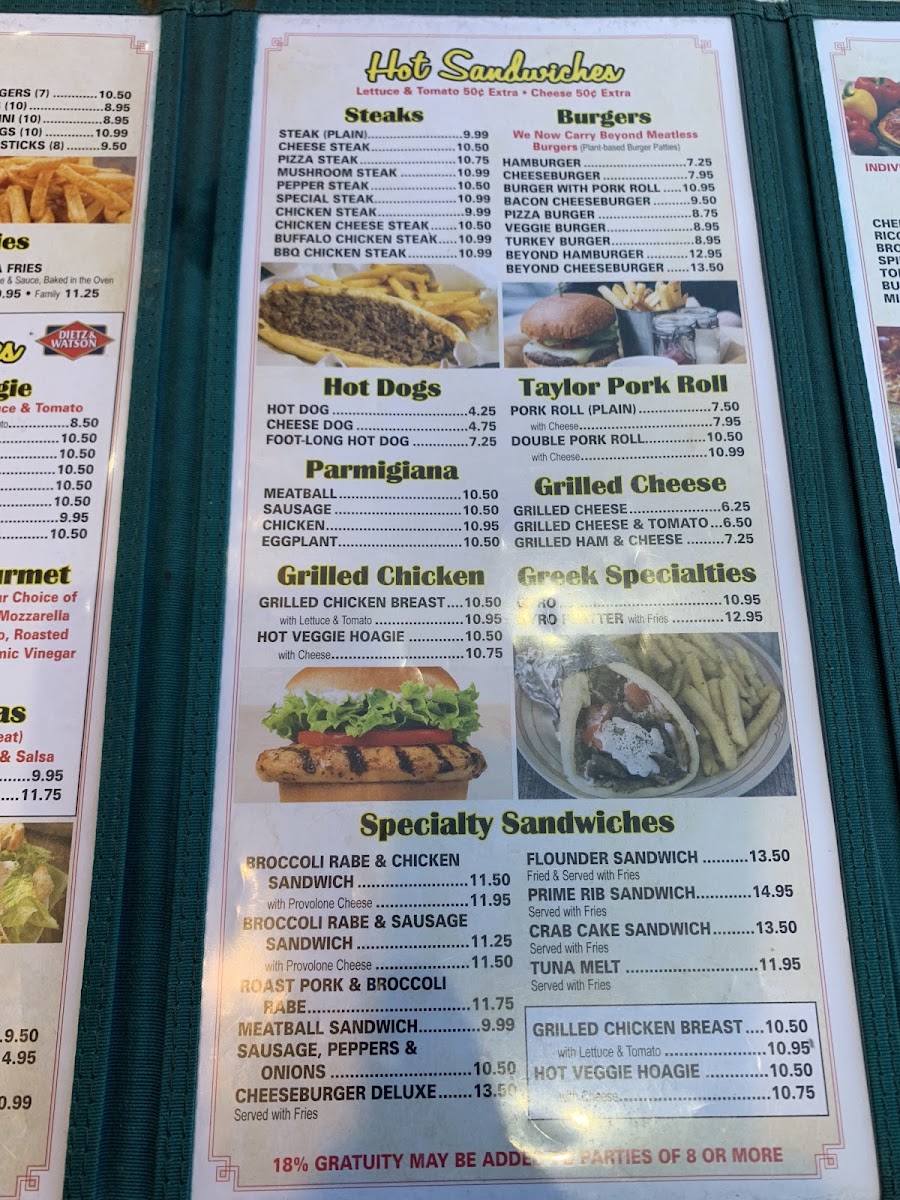 Menu Litterer's Food Court 1997-3
