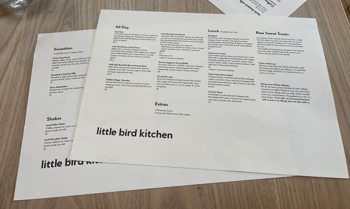 Menu Little Bird Kitchen-10