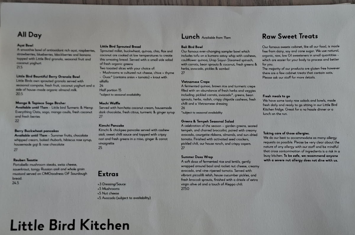 Menu Little Bird Kitchen-3