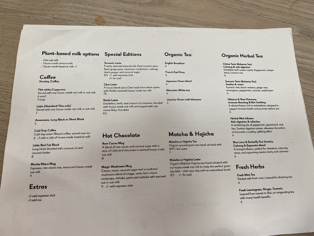 Menu Little Bird Kitchen-7