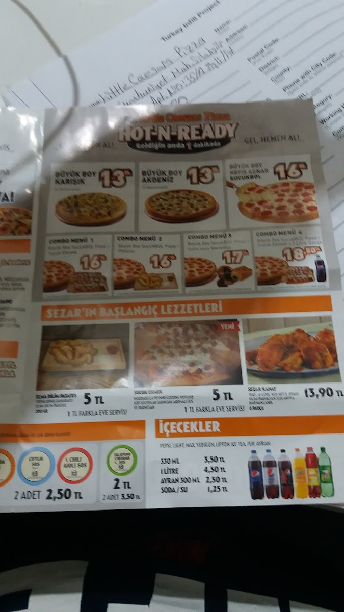 Menu Little Caesars Şişli Şubesi-6