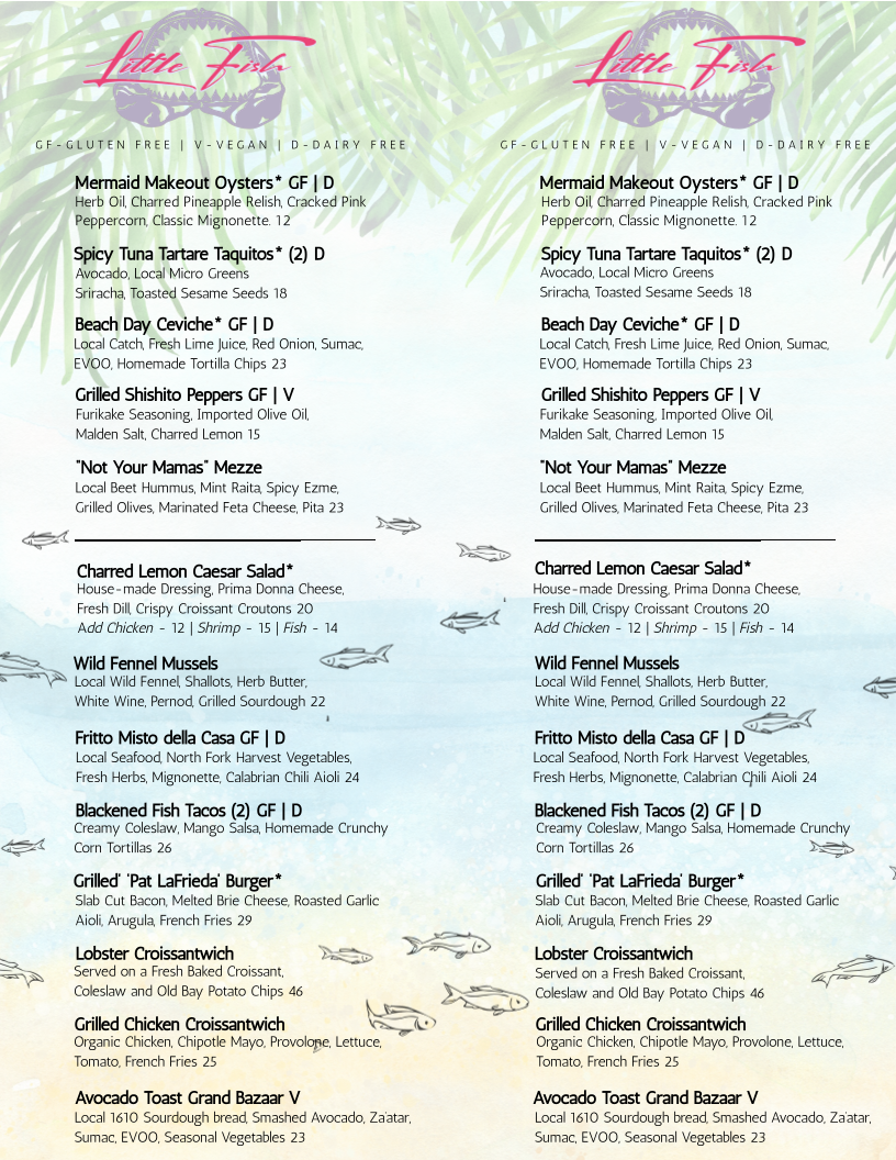 Menu Little Fish-1