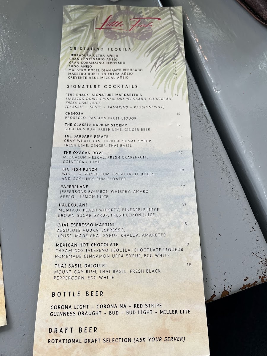Menu Little Fish-2