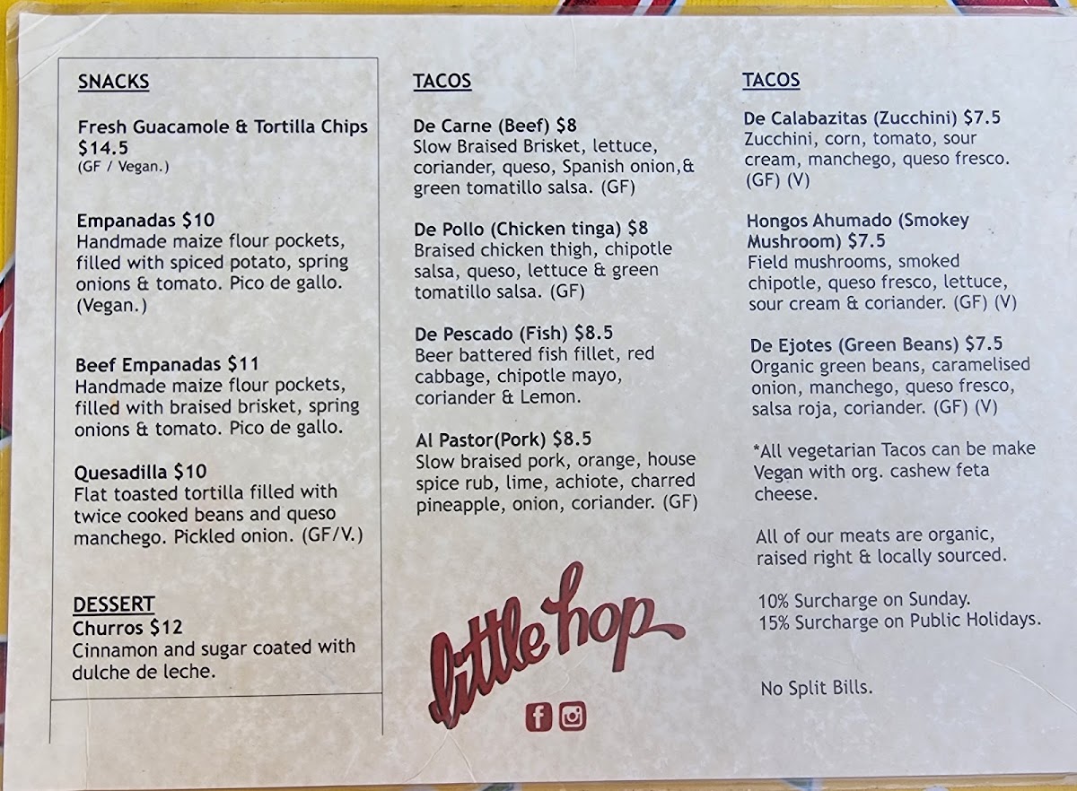 Menu Little Hop-2