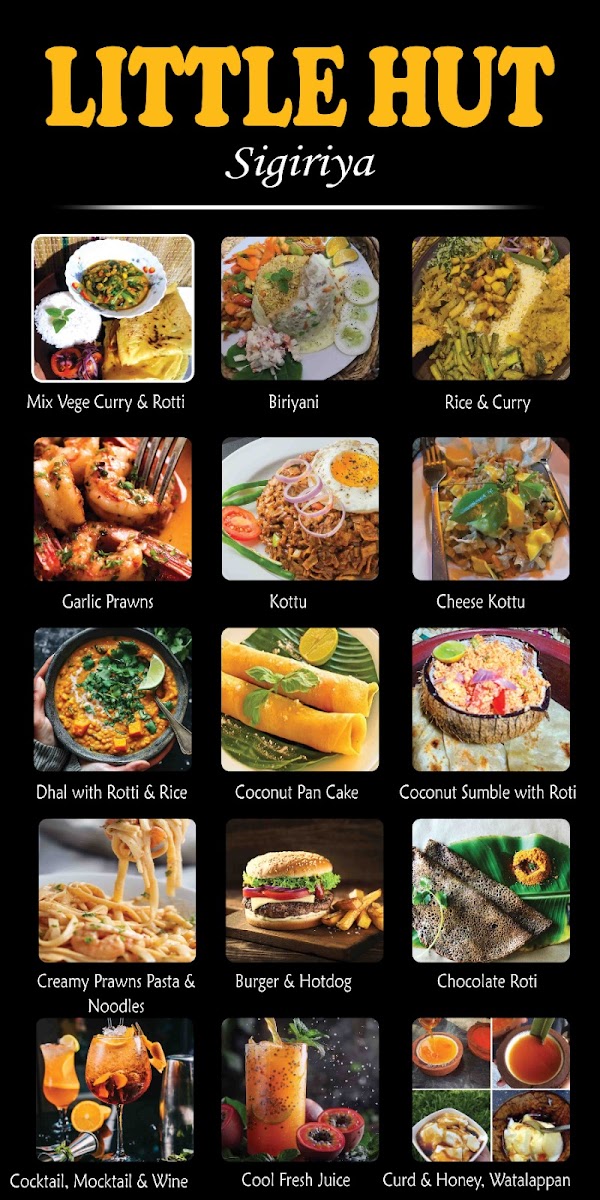 Menu Little Hut Sigiriya-1