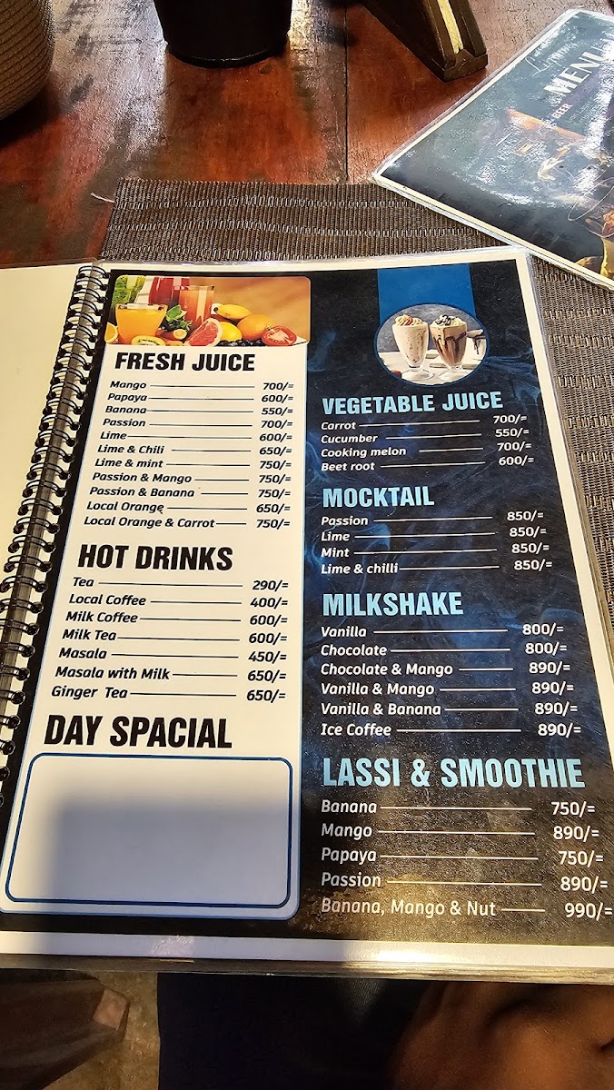 Menu Little Hut Sigiriya-6