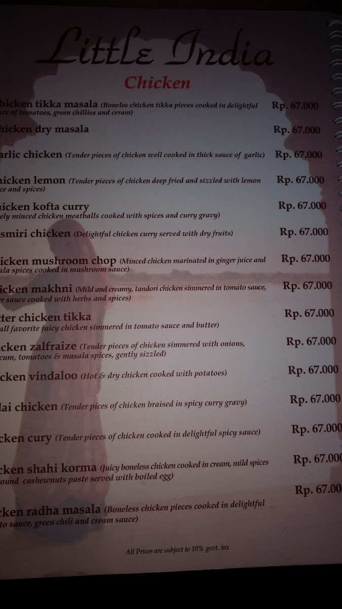Menu Little India-10