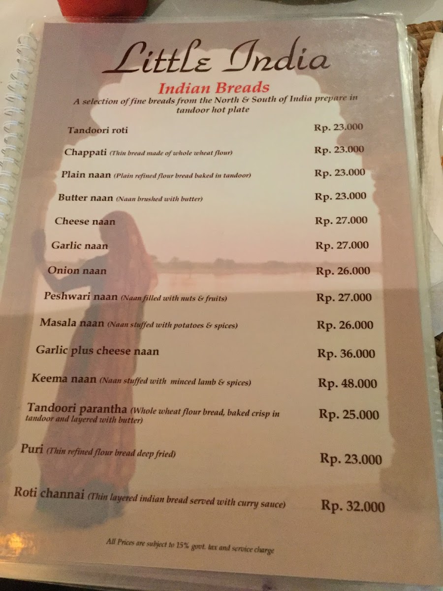 Menu Little India-7
