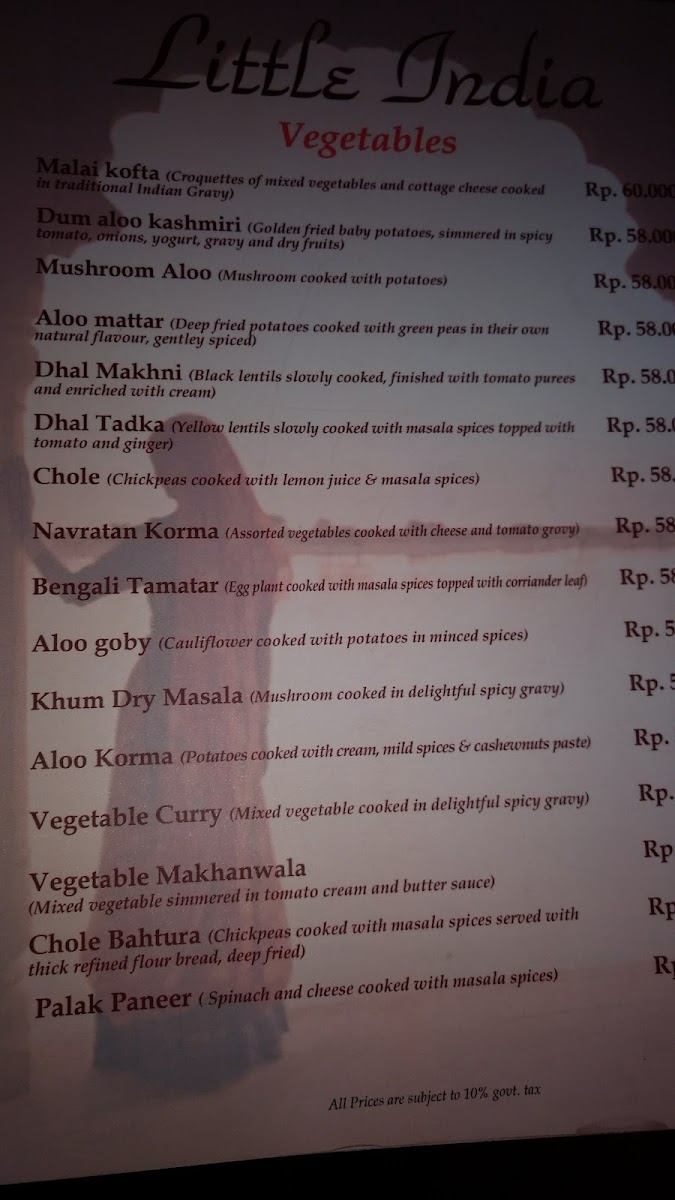 Menu Little India-9