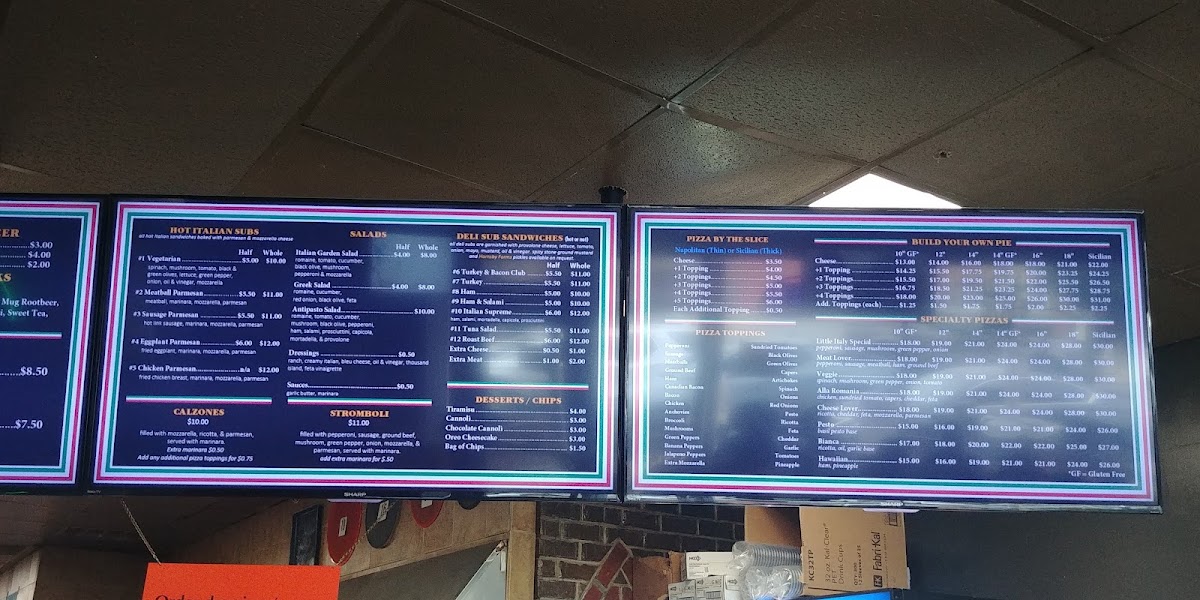 Menu Little Italy Pizzeria-2