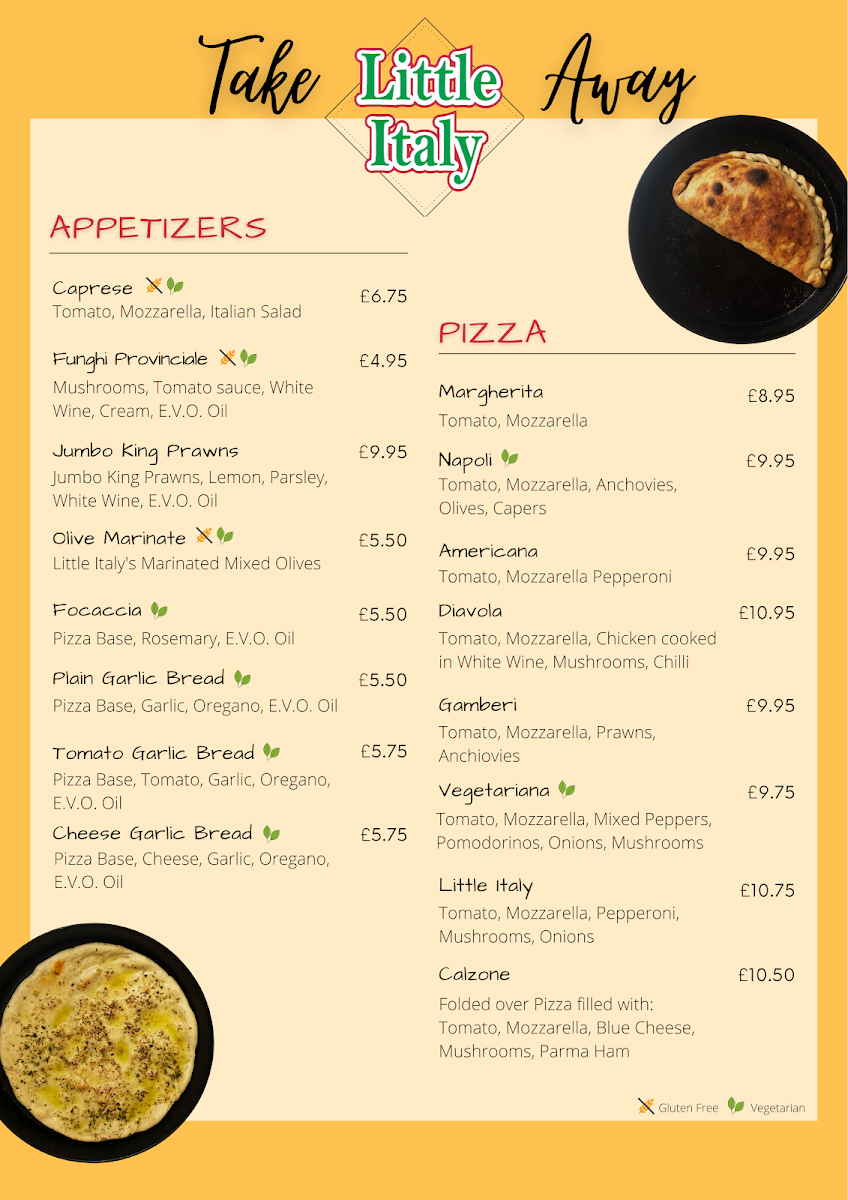 Menu Little Italy Restaurant-1