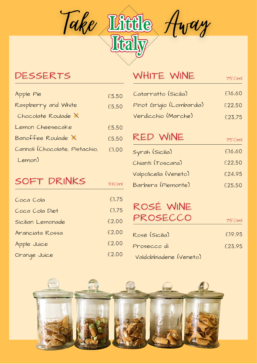 Menu Little Italy Restaurant-4
