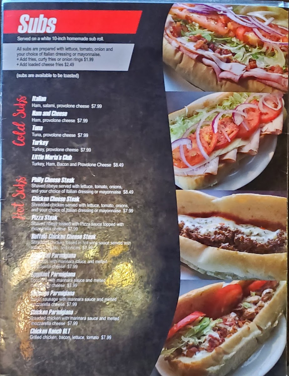 Menu Little Maria's Pizza & Subs-5