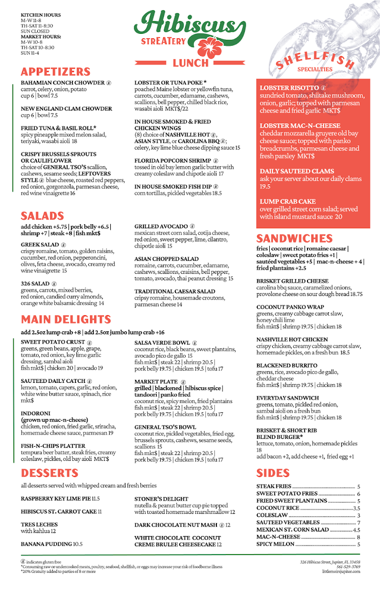 Menu Little Moir's Hibiscus Streatery-1