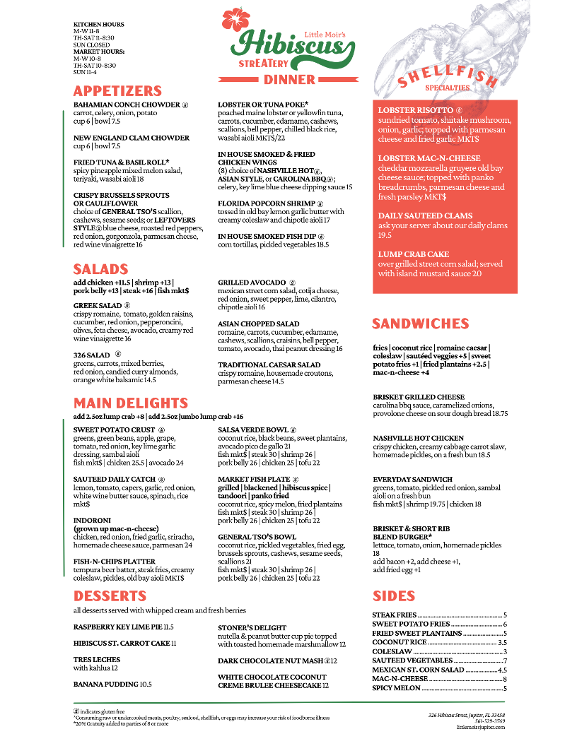 Menu Little Moir's Hibiscus Streatery-2