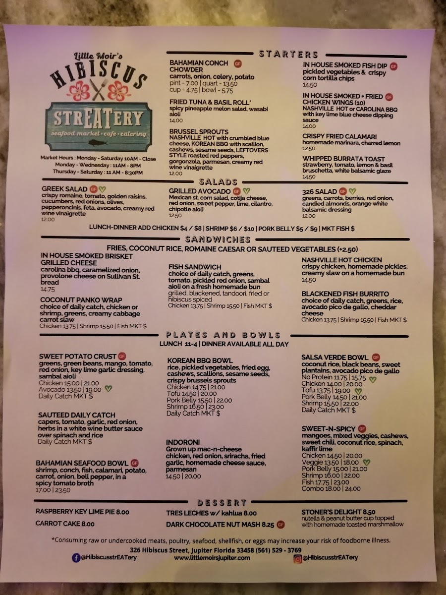 Menu Little Moir's Hibiscus Streatery-4