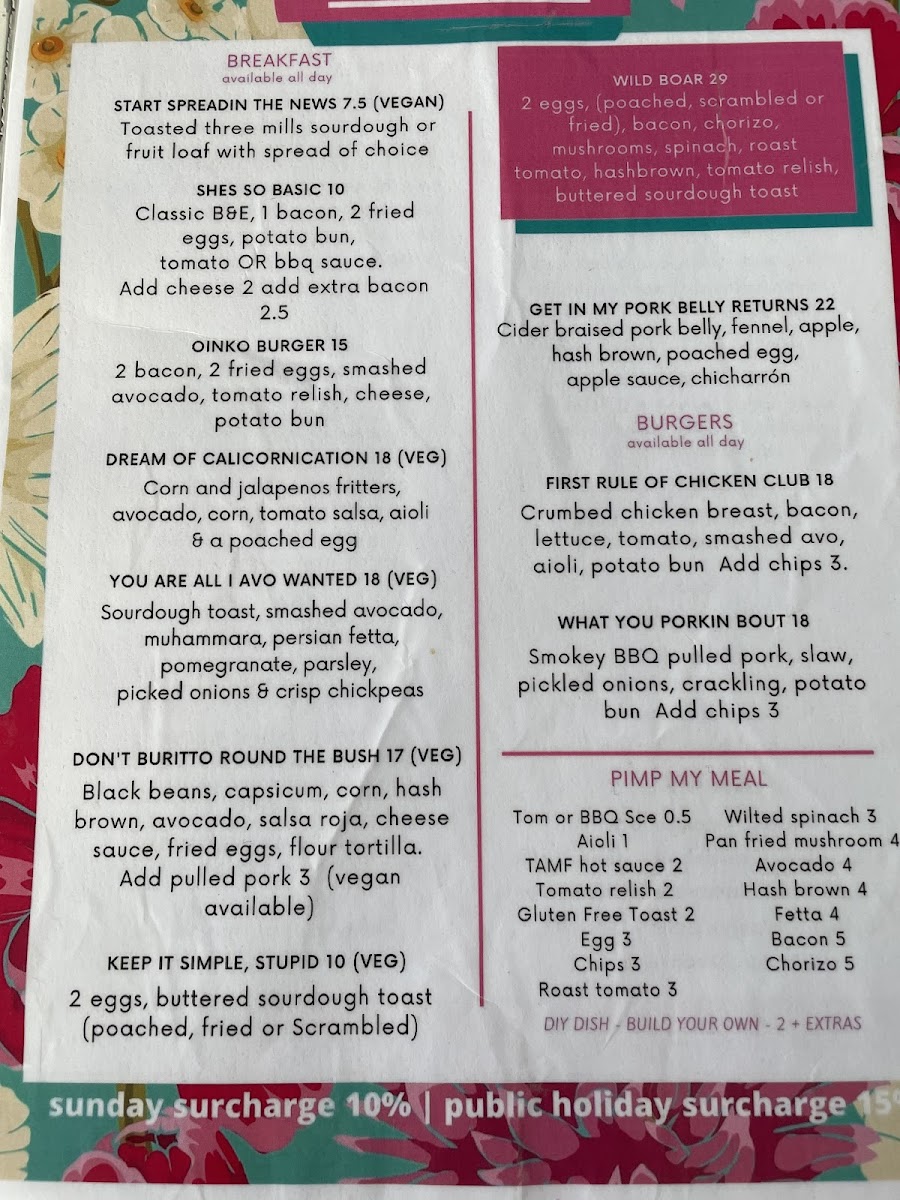 Menu Little Oink-1