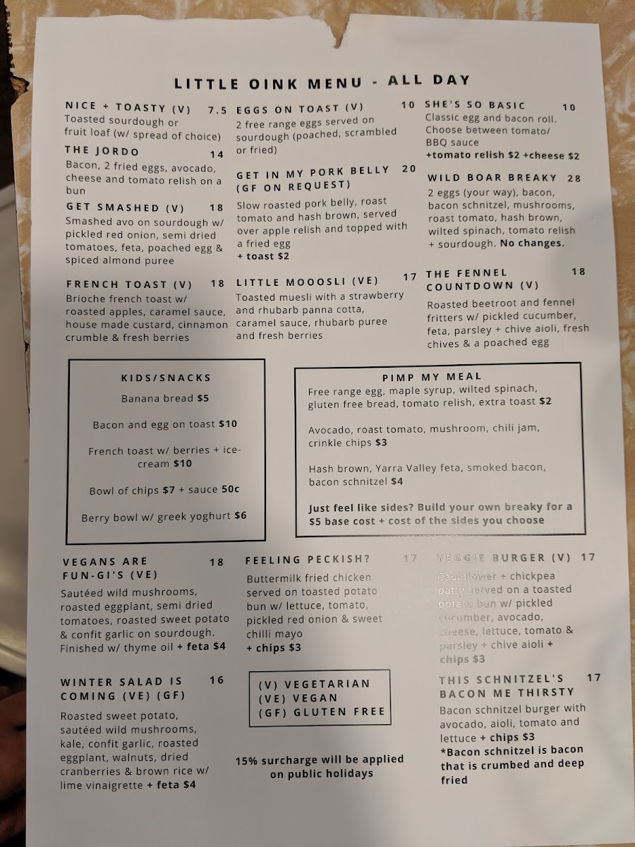 Menu Little Oink-9