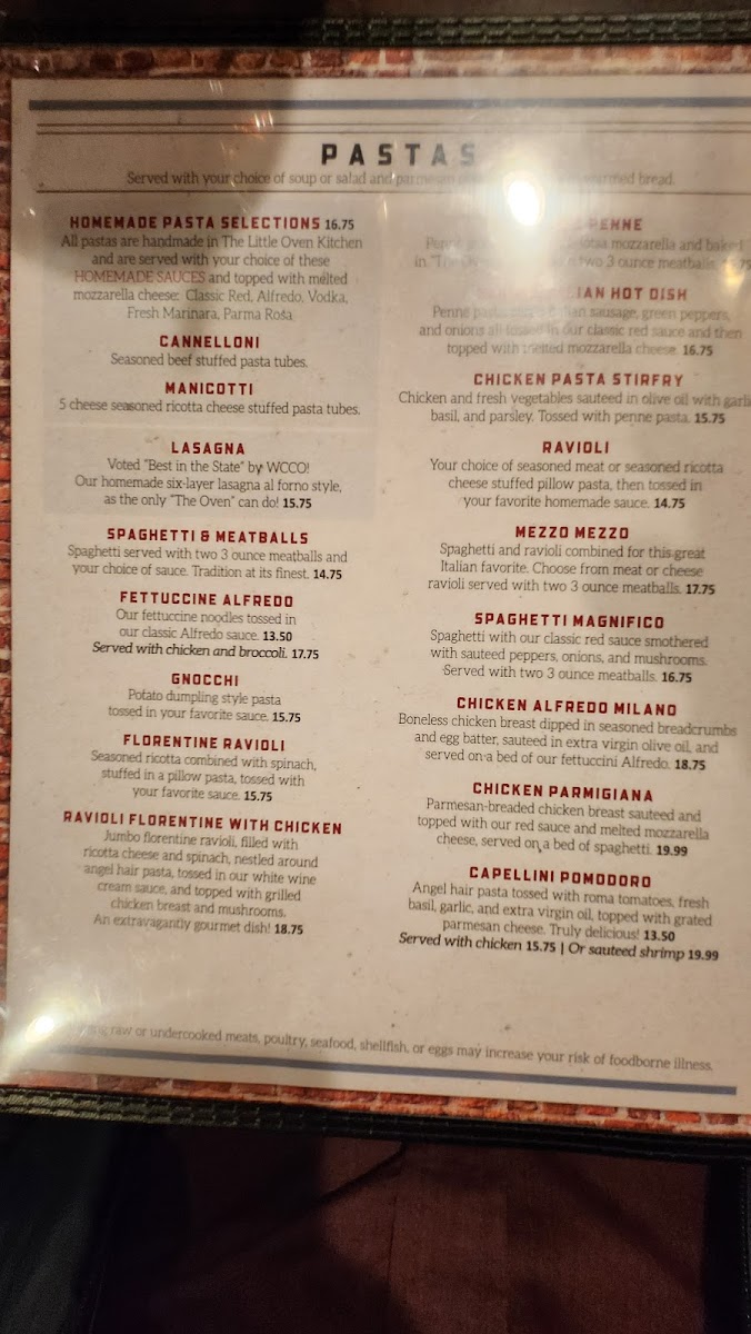 Menu Little Oven-2