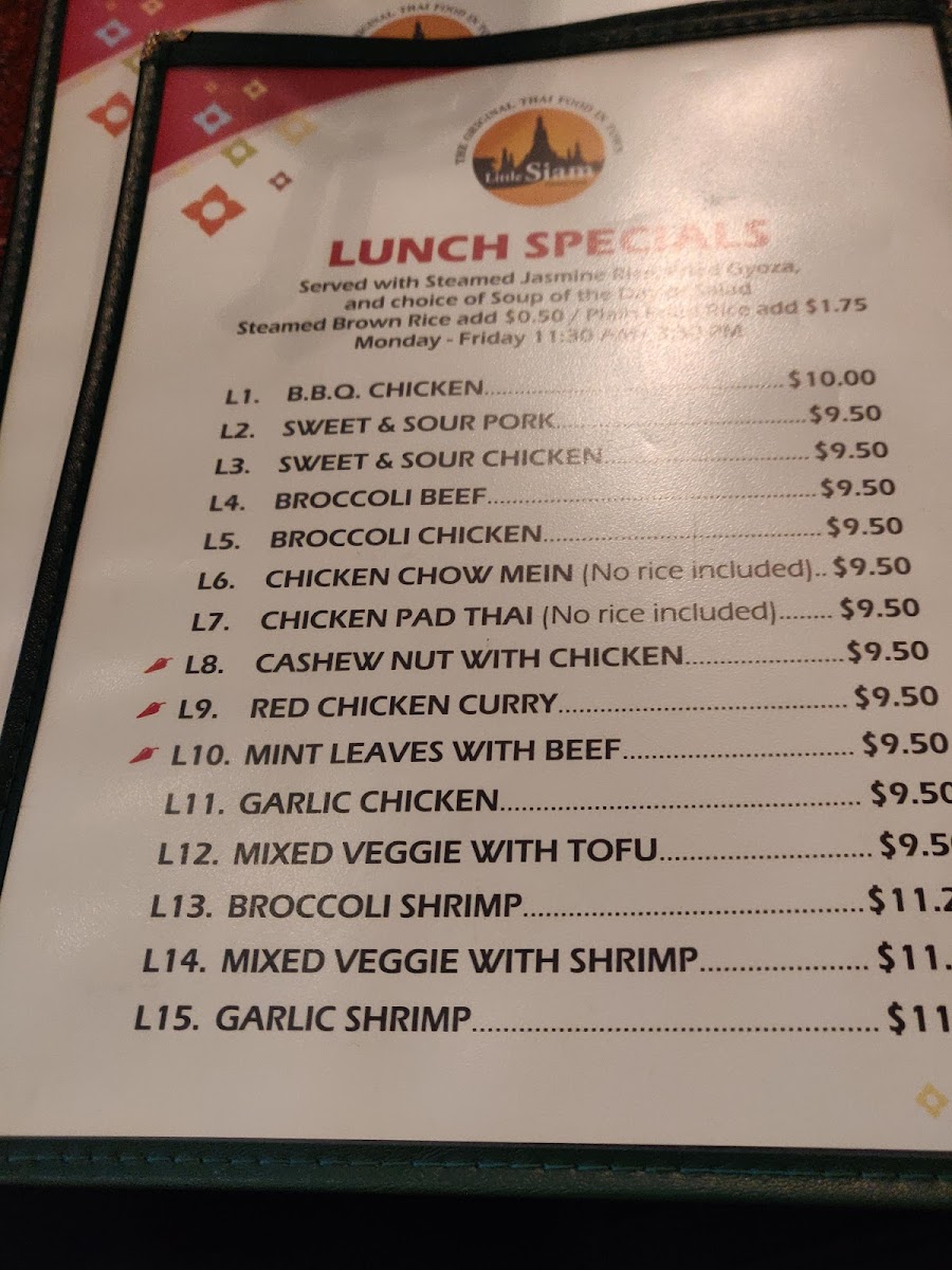 Menu Little Siam Restaurant-5