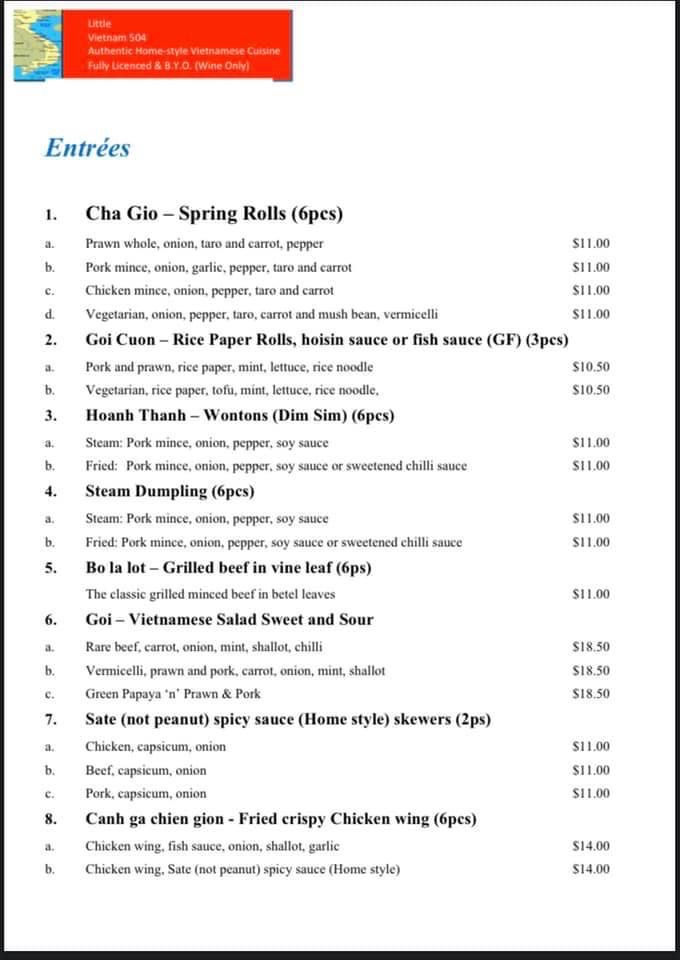 Menu Little Vietnam 504-2