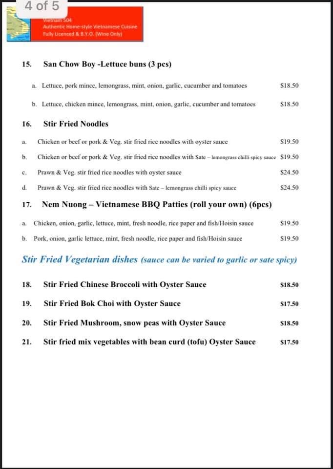 Menu Little Vietnam 504-4