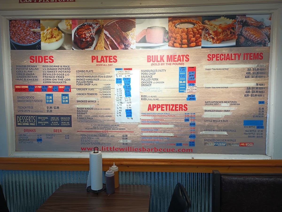 Menu Little Willie's Bbq Pearl-1