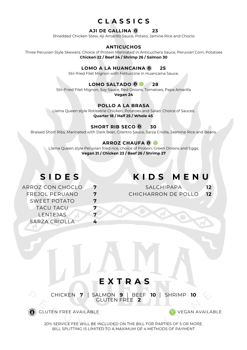 Menu Llama Queen-2