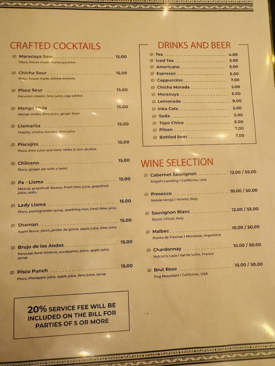 Menu Llama Queen-8