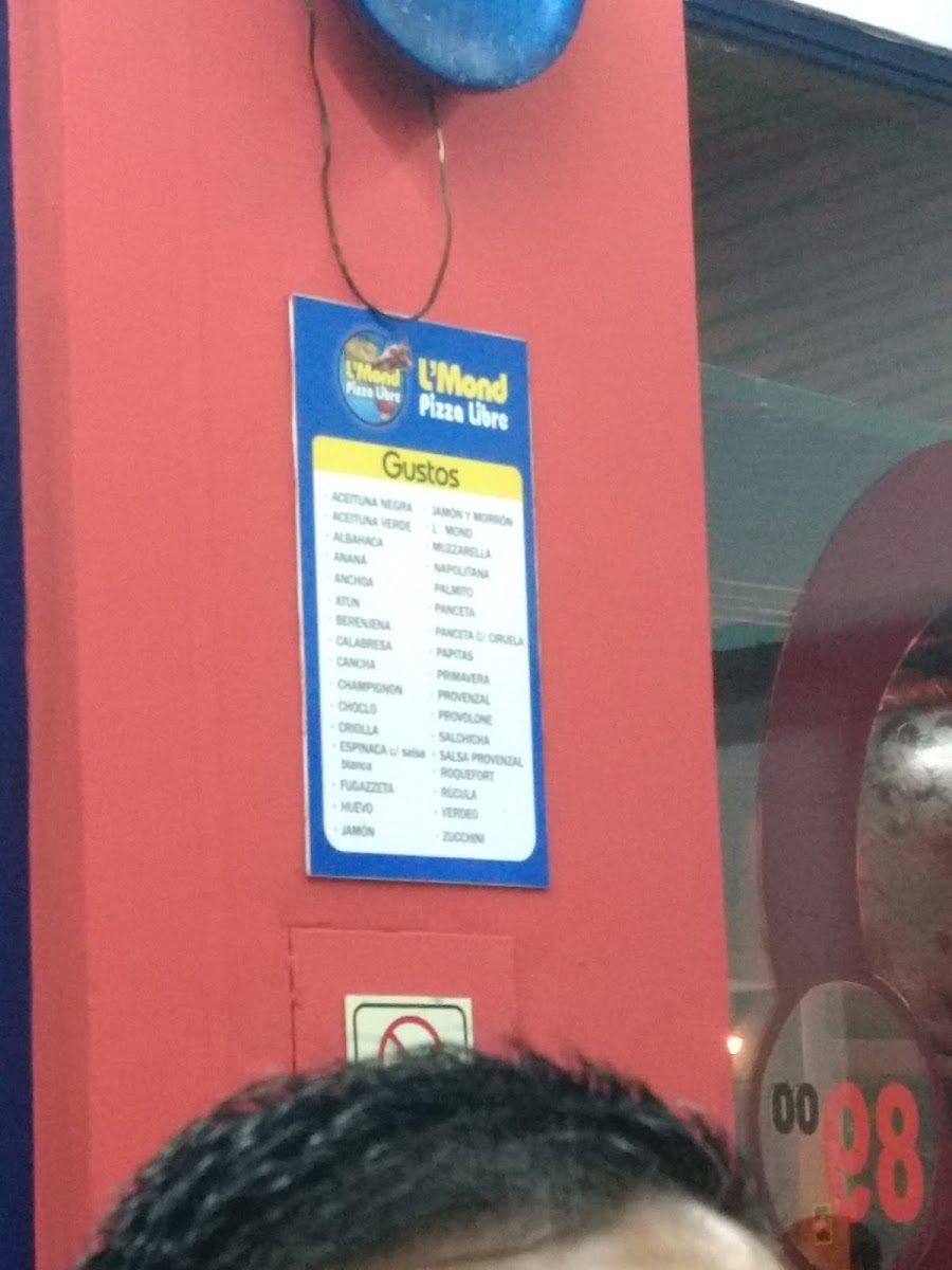 Menu L´mond Pizza Libre-10