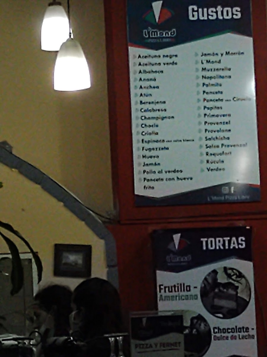 Menu L´mond Pizza Libre-8