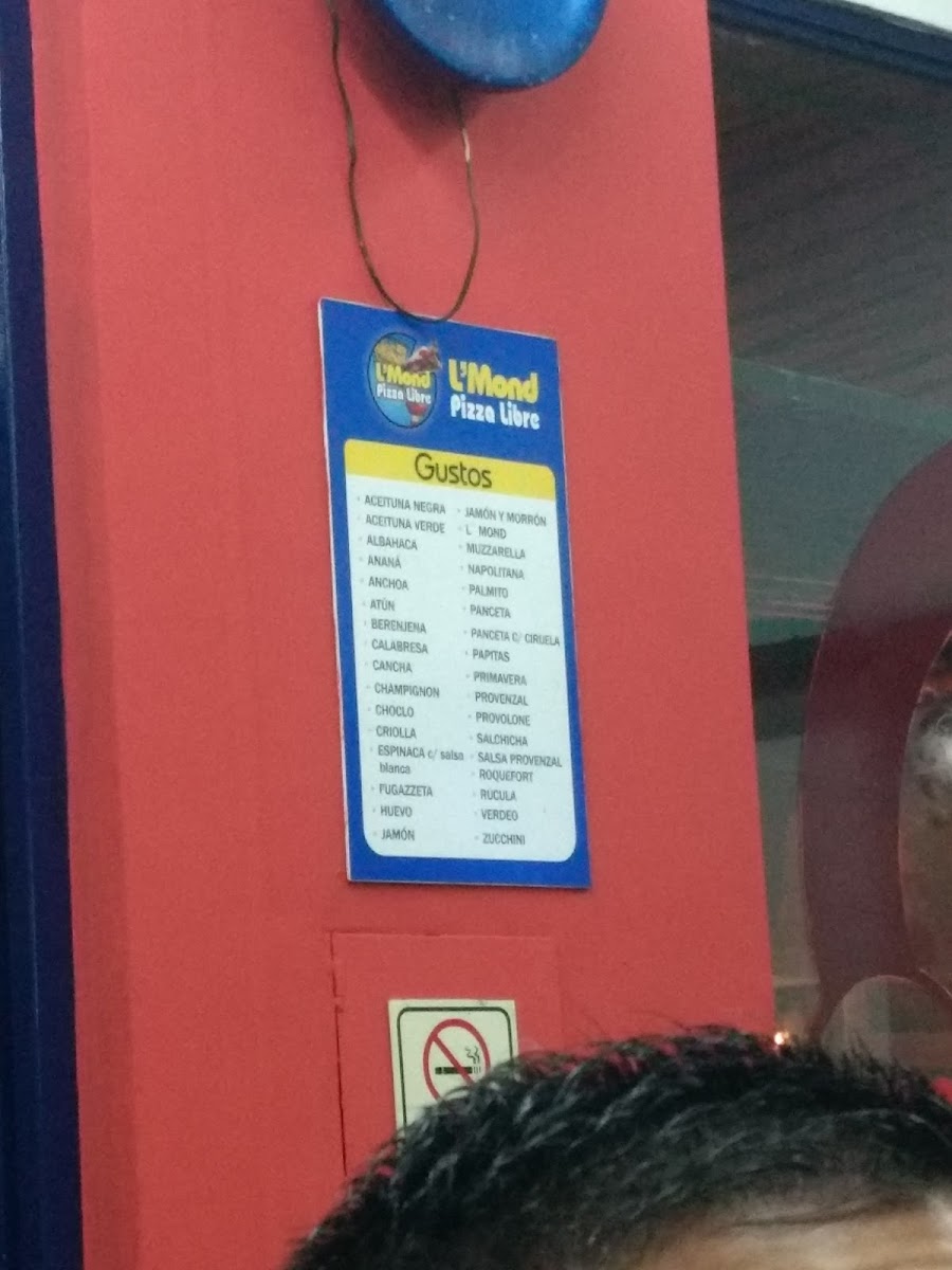 Menu L´mond Pizza Libre-9