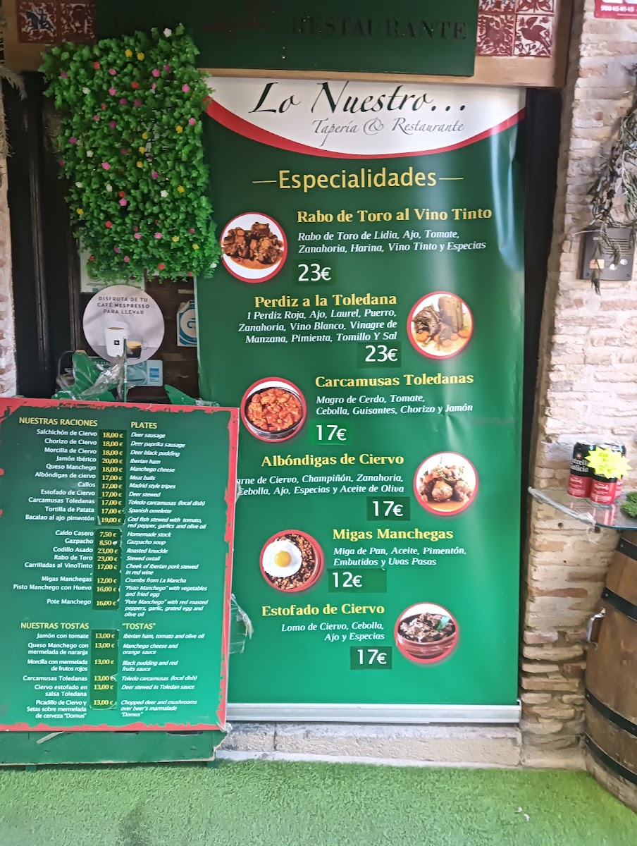 Menu Lo Nuestro Taperia & Restaurante-1