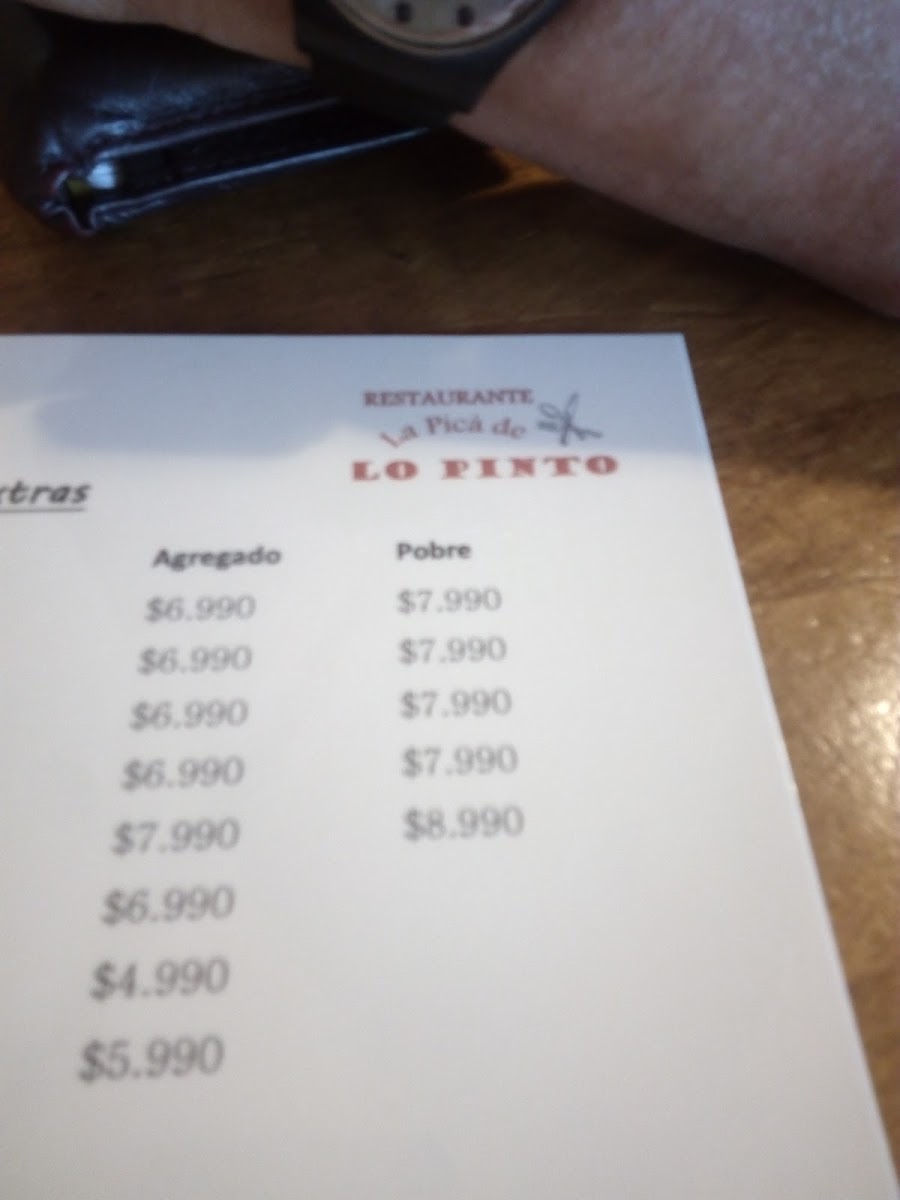 Menu Lo Pinto Bar & Restaurante-10