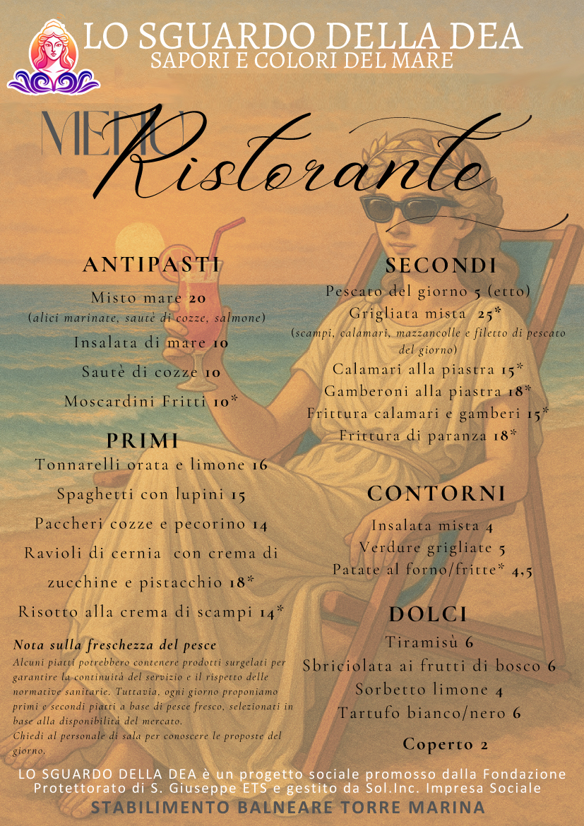 Menu Lo Sguardo Della Dea - Ristorante - Pizzeria - Chiringuito-2