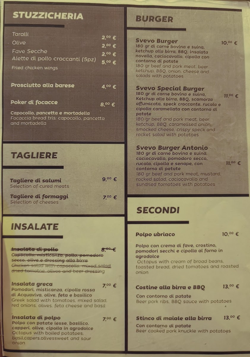 Menu Lo Svevo - Birra E Cucina-6