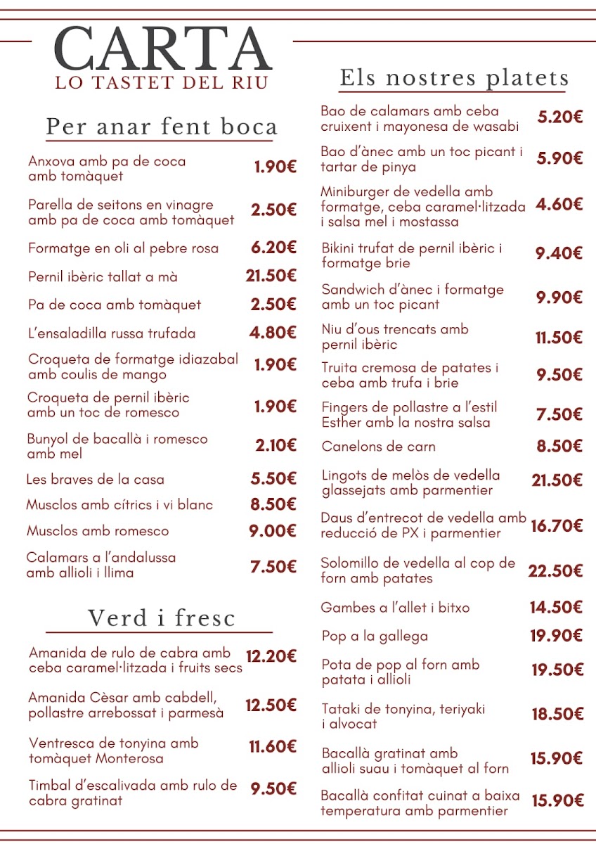 Menu Lo Tastet Del Riu-1