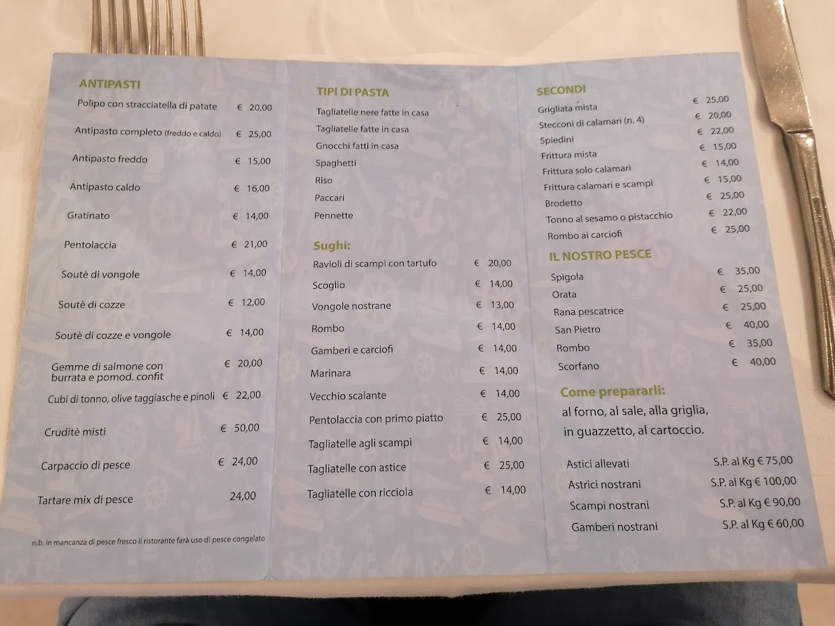 Menu L'oasi Ristorante Di Pesce Civitanova Marche-1