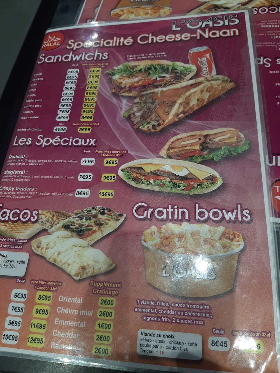 Menu L'oasis Restaurant-10