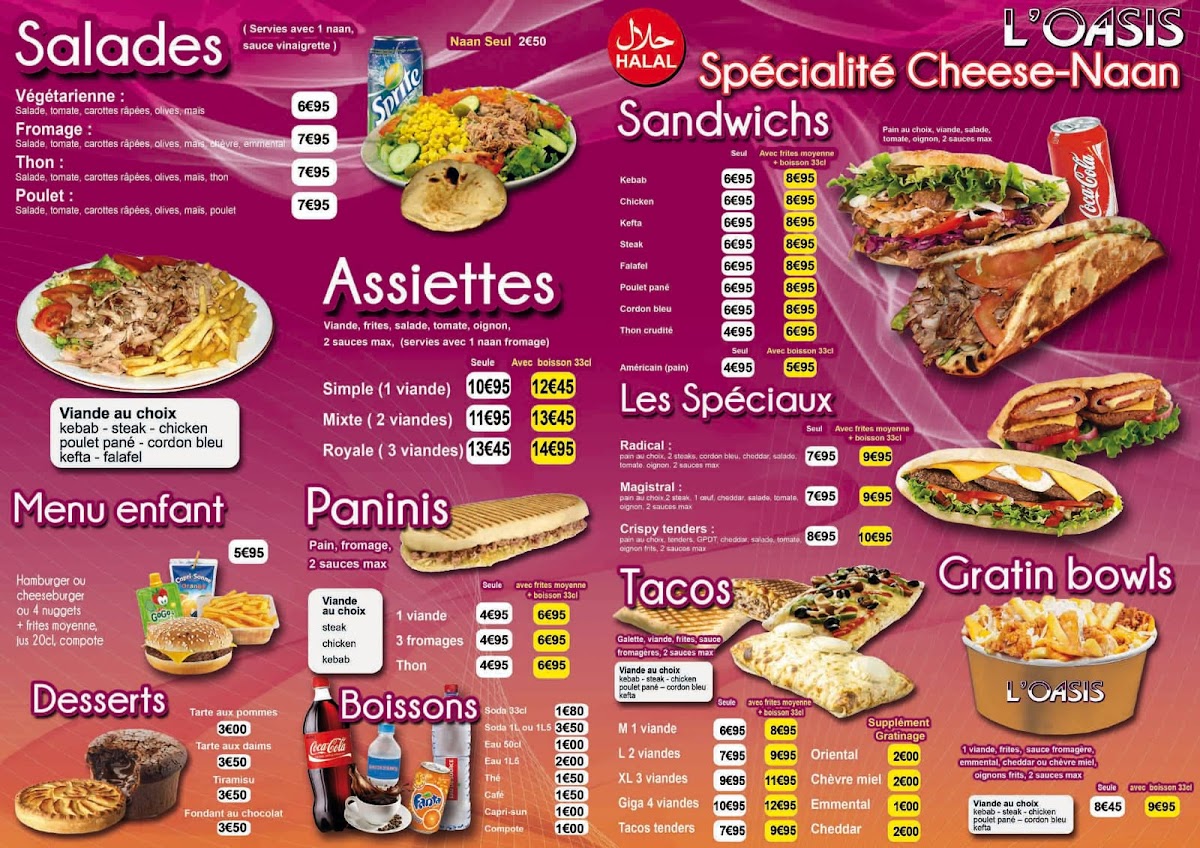 Menu L'oasis Restaurant-2