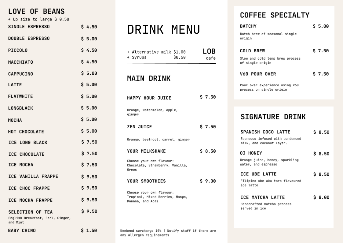 Menu Lob Cafe-2