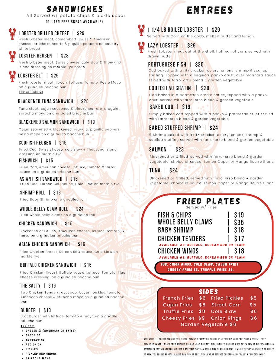 Menu Lobster & Chowder House-2