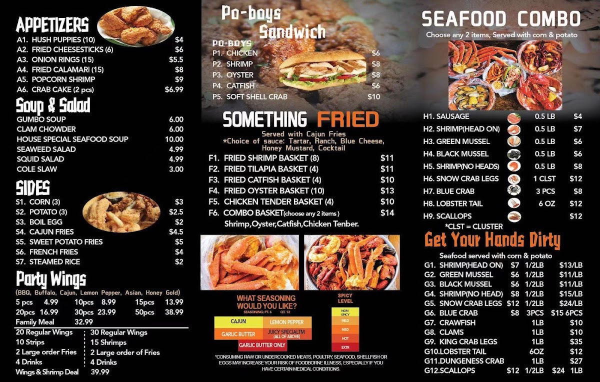 Menu Lobster King Cajun Seafood & Wings - Olive Branch-4