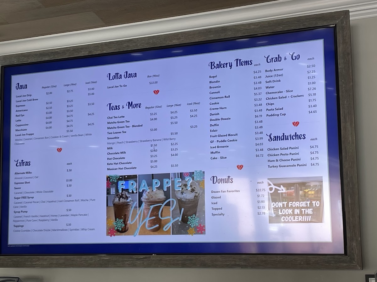 Menu Local Groundz Coffee Company-1