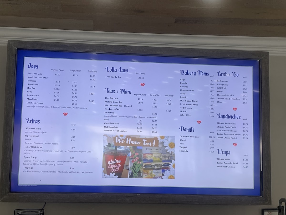 Menu Local Groundz Coffee Company-2