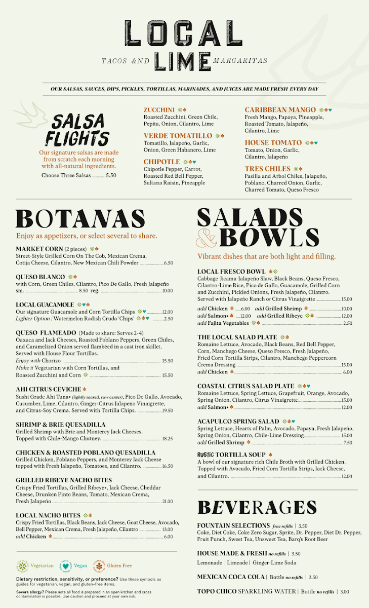 Menu Local Lime | Germantown-1