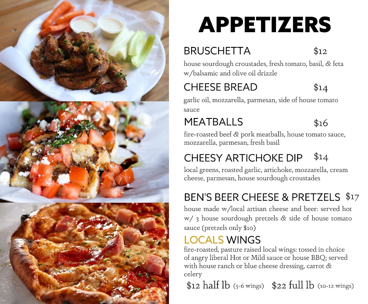 Menu Locals Food Hub & Pizza Pub-1