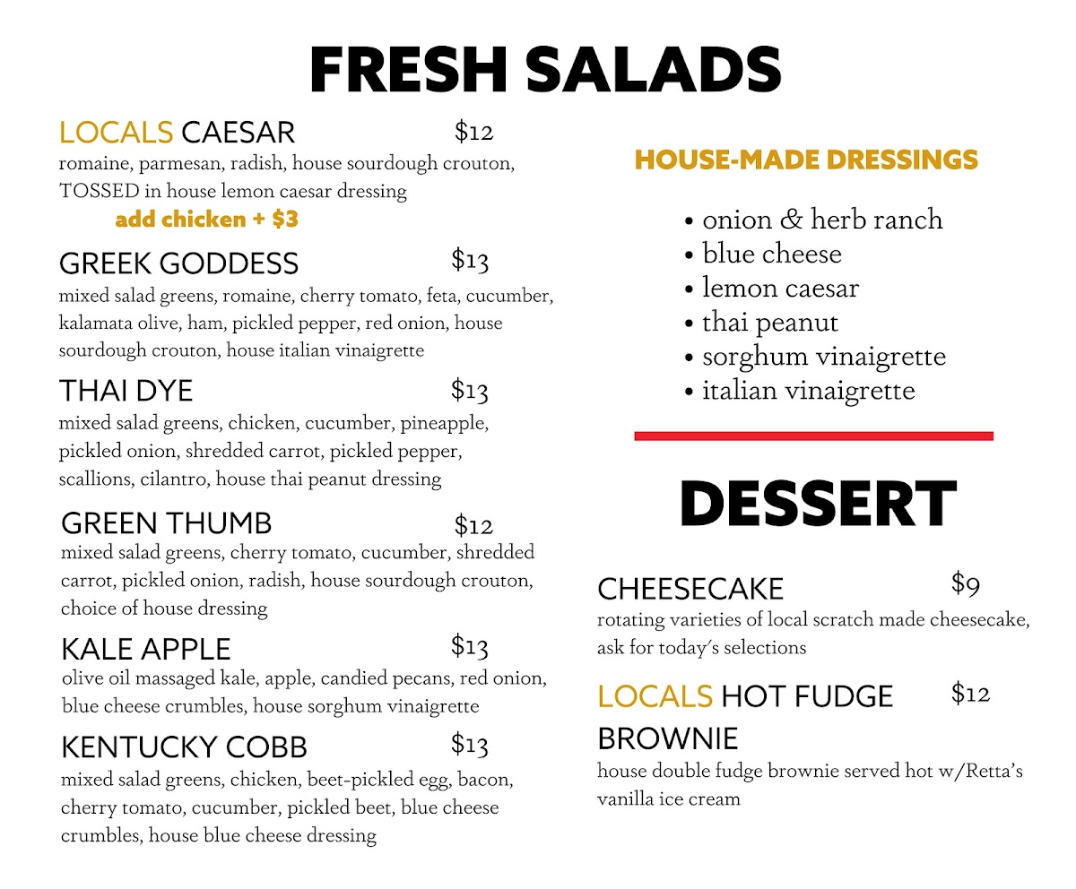 Menu Locals Food Hub & Pizza Pub-2
